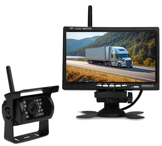 Xtech electronics Bezdrátový digitální parkovací a couvací set XPZ-WD1, 12-24 V, 7" LCD + 1× kamera