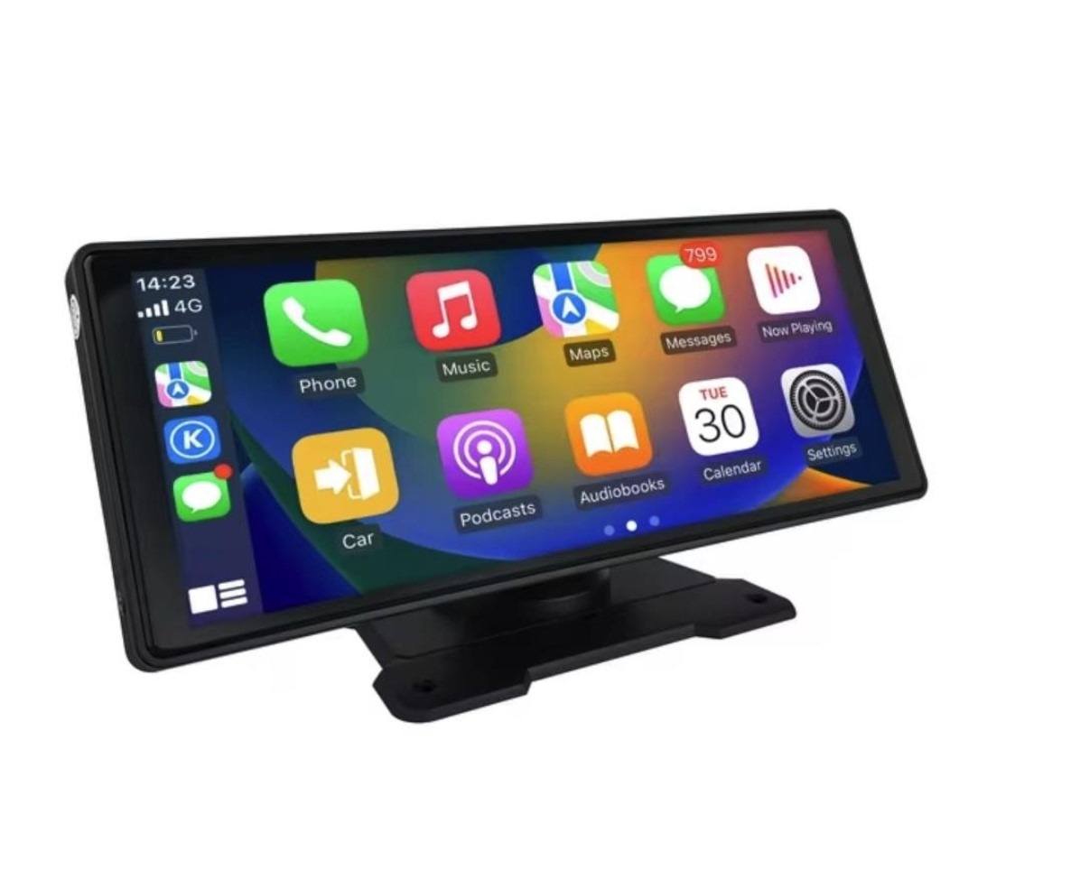 Ossuret 360° otočný nastavitelný monitor, 10.26" Univerzální autorádio s CarPlay a Android Auto