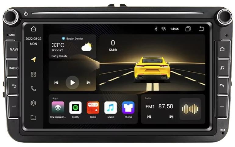 Hizpo 6 GB Autorádio GPS 4G WiFi Carplay VW Volkswagen Skoda Octavia Golf 5 6 Passat B6 Polo Transit