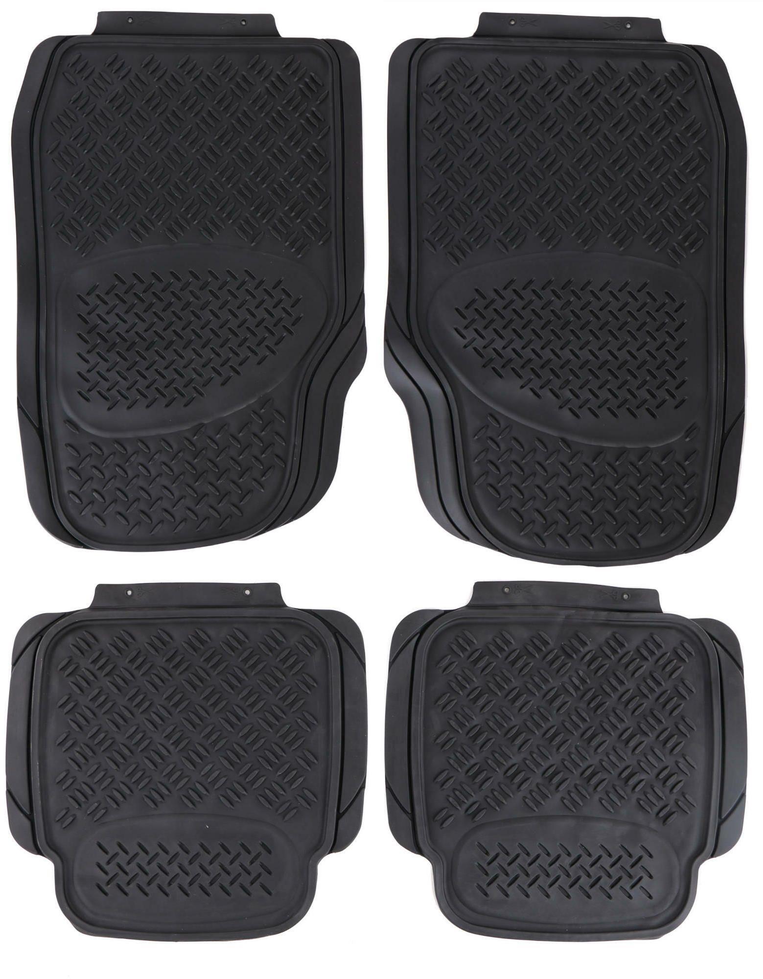 SIXTOL Univerzální gumové autokoberce Car Mat Uni Set 3, komplet, 4 ks