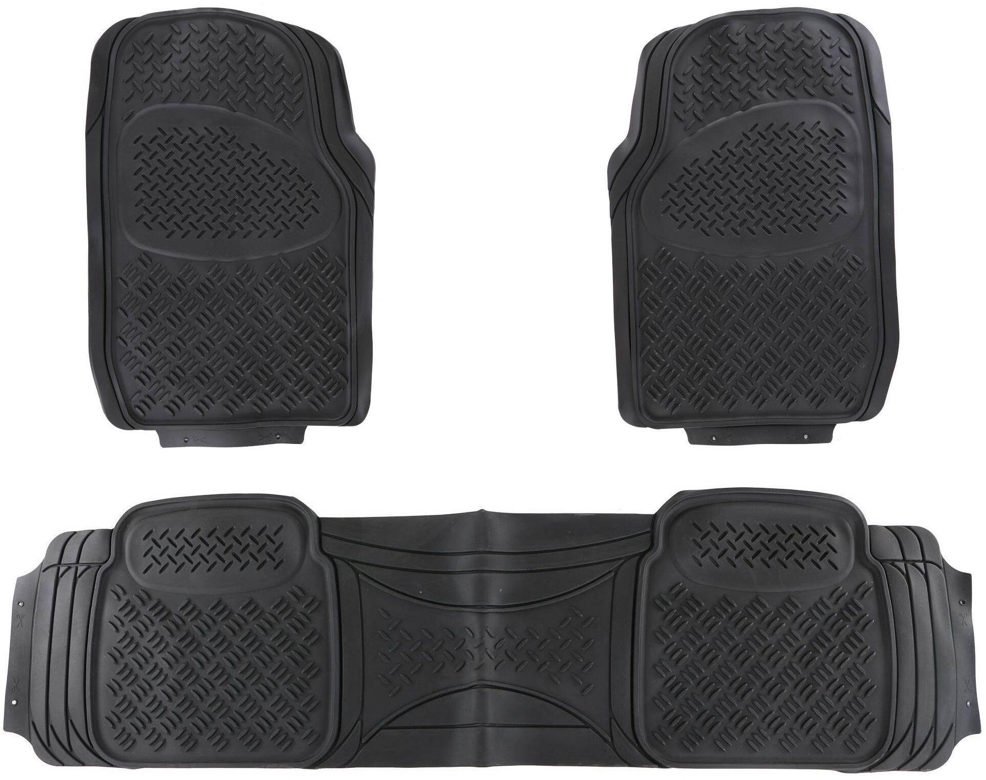 SIXTOL Univerzální gumové autokoberce Car Mat UniSet 2, komplet, 3 ks