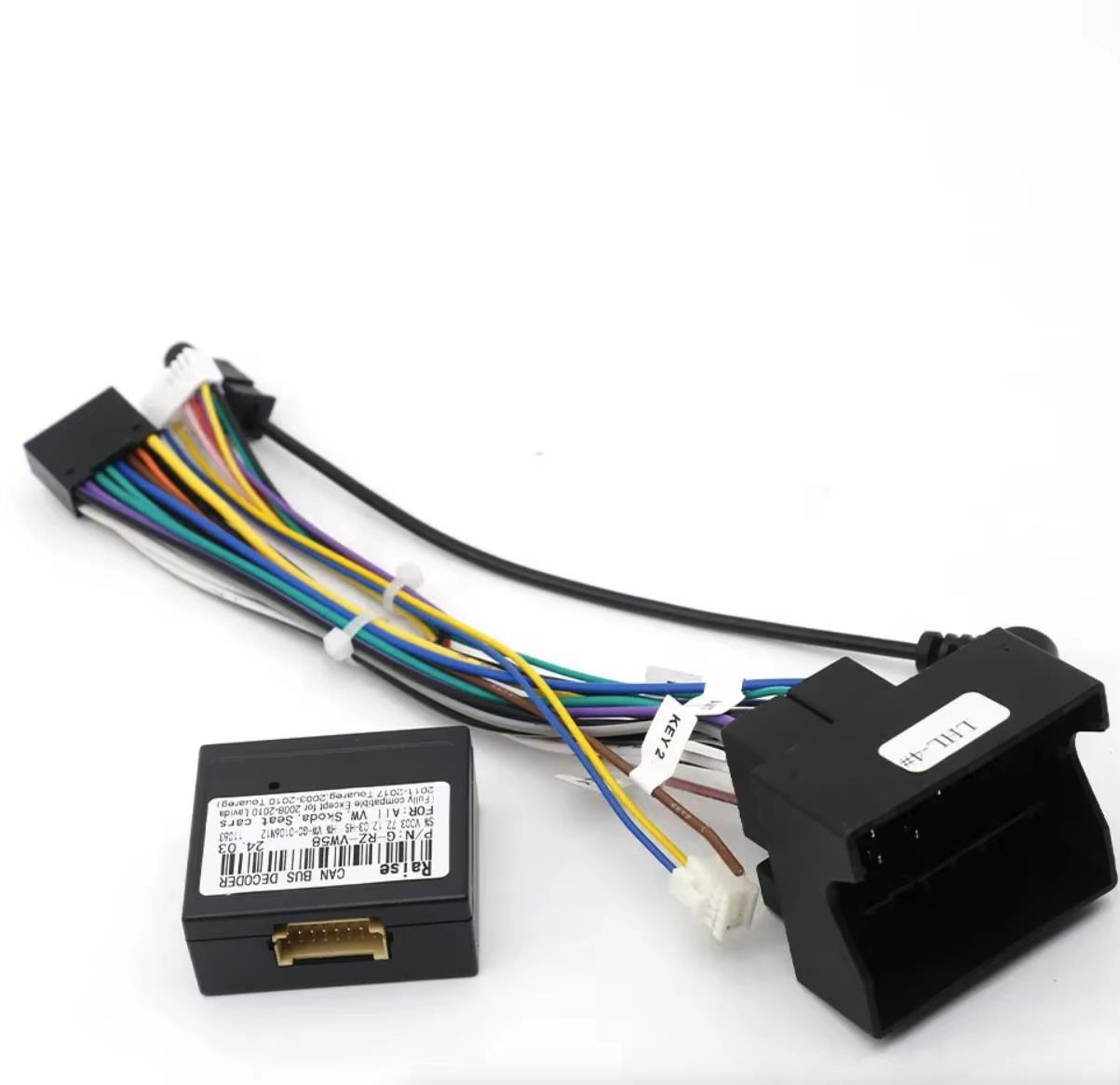 Ossuret Napájecí kabel pro VW Volkswagen, Škoda, Seat konektor s canbusem a anténním adaptérem
