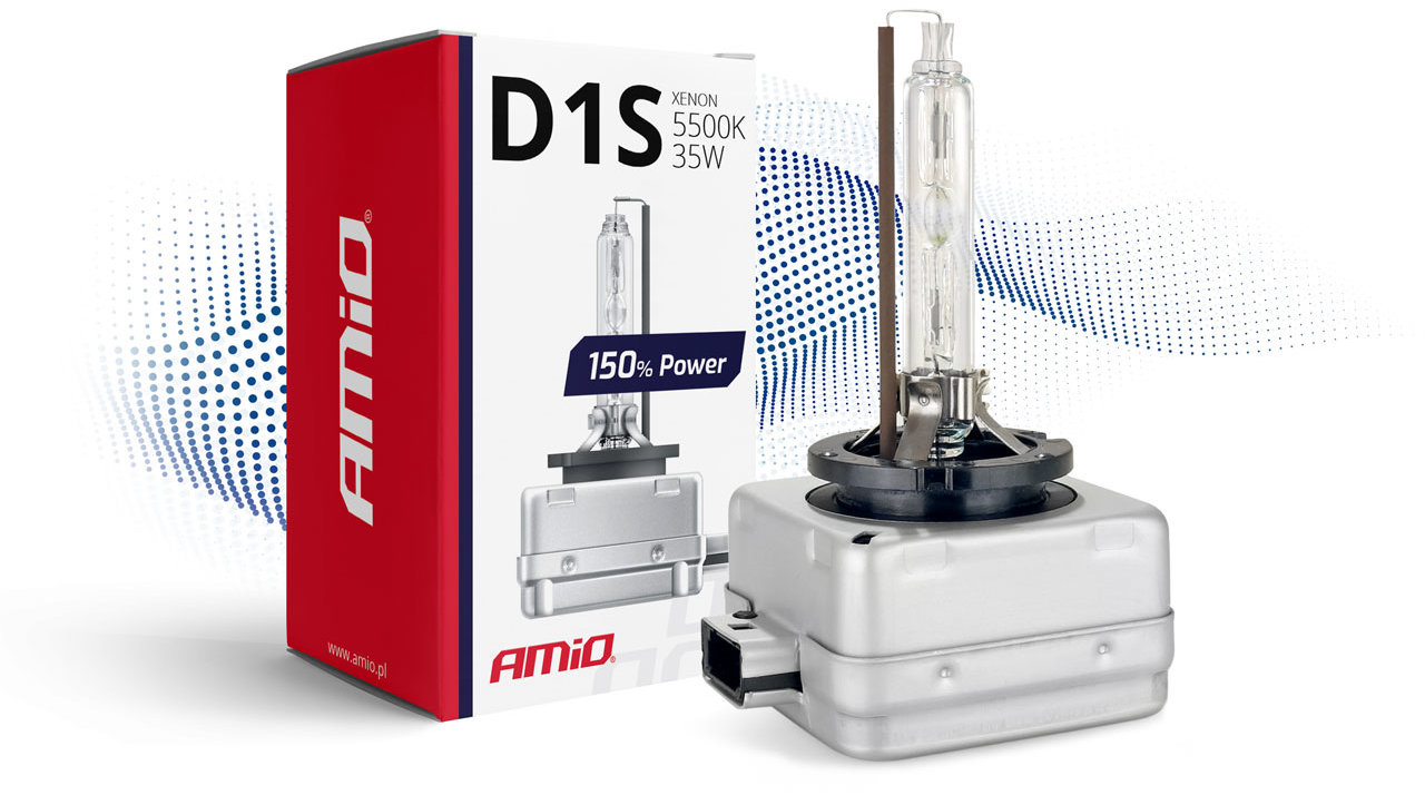 Amio Výbojka D1S 5500K xenonová + 150% power
