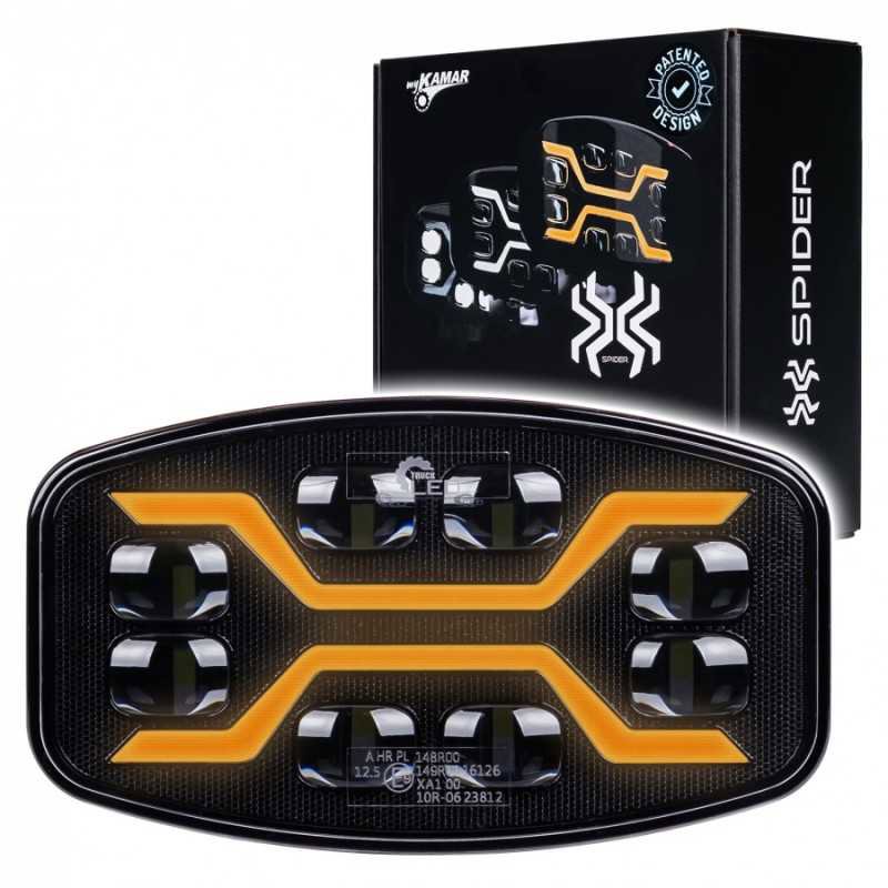 Kamar Dálkový světlomet LED 8500 lm 12-24 V homologace 24,5 cm + poziční světlo + predátor