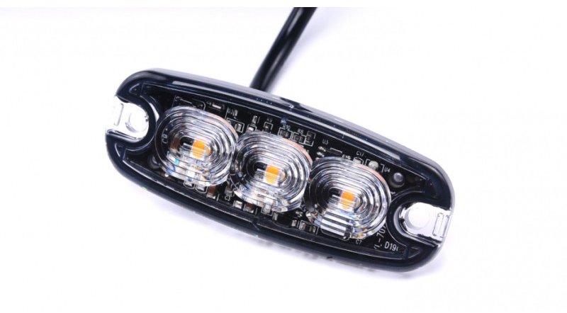 Autolamp CZ LED oranžové výstražné světlo PREDATOR 3*3W 7 mm