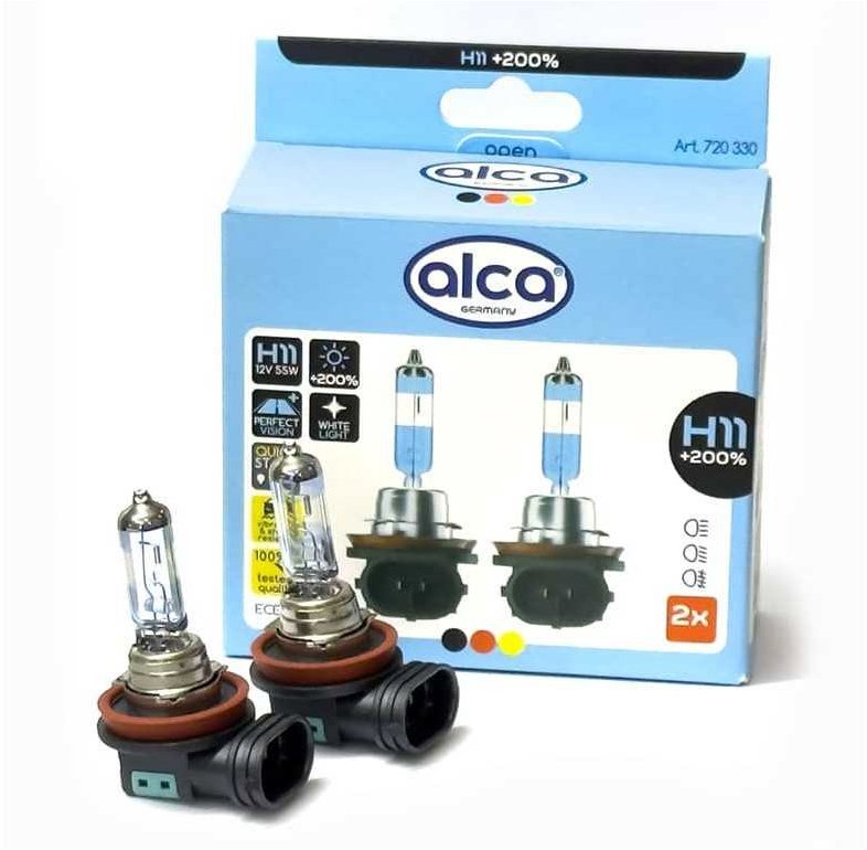 Amio ALCA H11 12V 55 W PX26d + 200% E-homologace