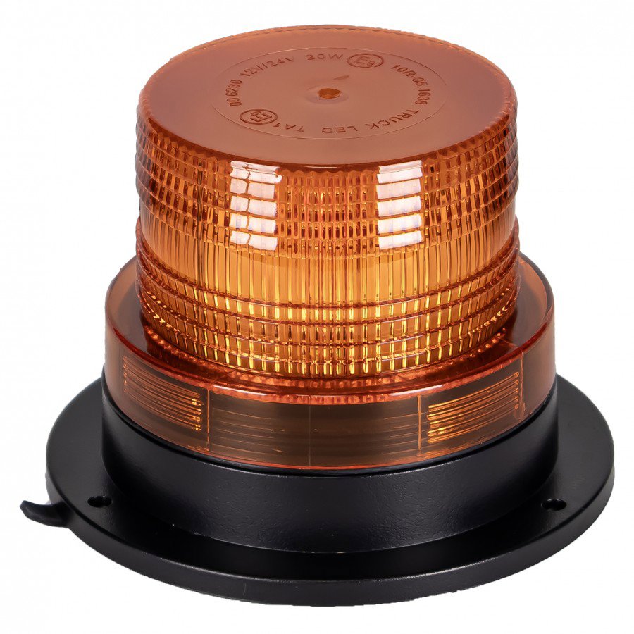 Kamar Maják LED magnetický 12V-24V, oranžový, 20W