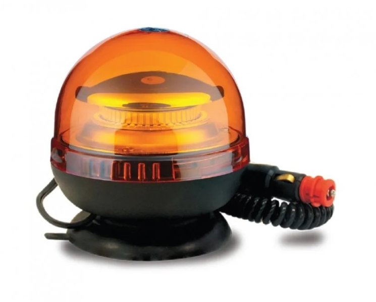 Kamar Maják LED magnetický 12V-24V oranžový, 45 LED