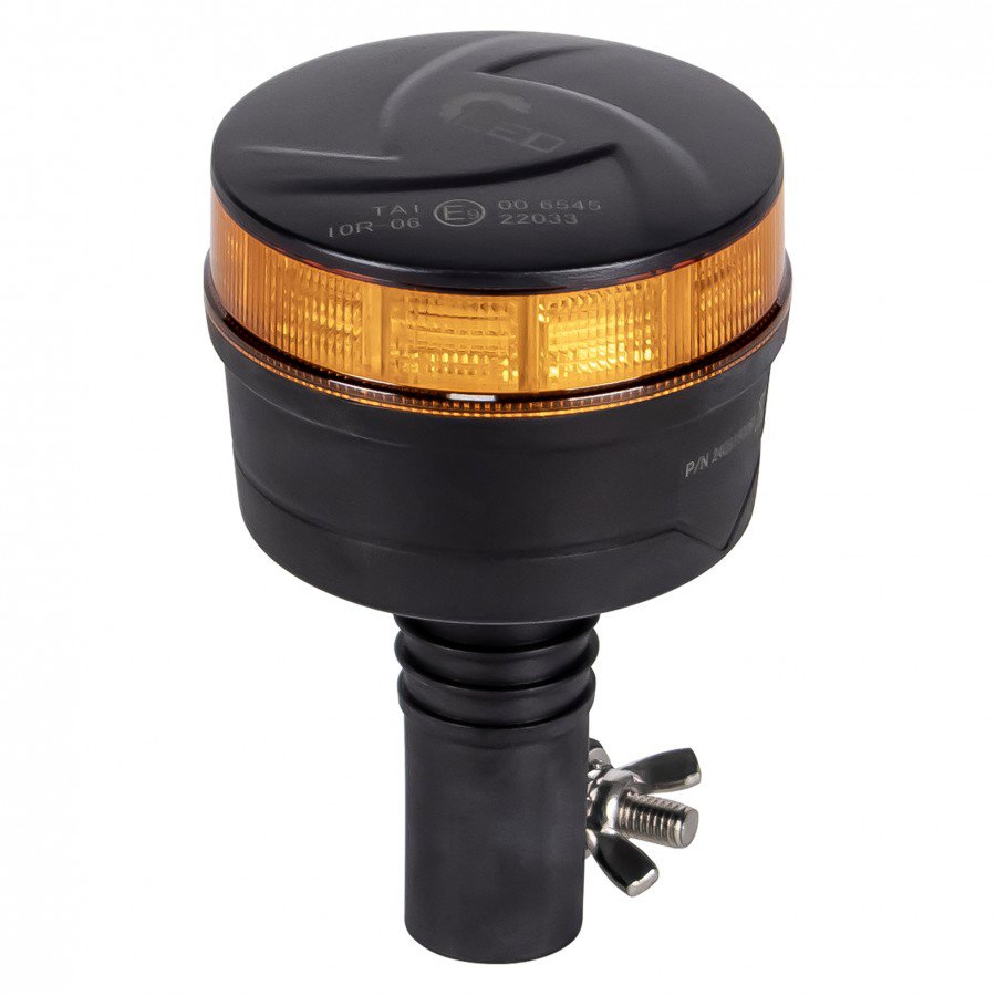 Kamar Maják LED na tyč 12V-24V oranžový, 30 LED