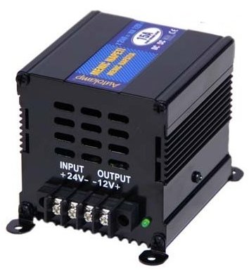 Autolamp CZ Měnič napětí z 24VDC na 12VDC 15 A trvale, 20 A max