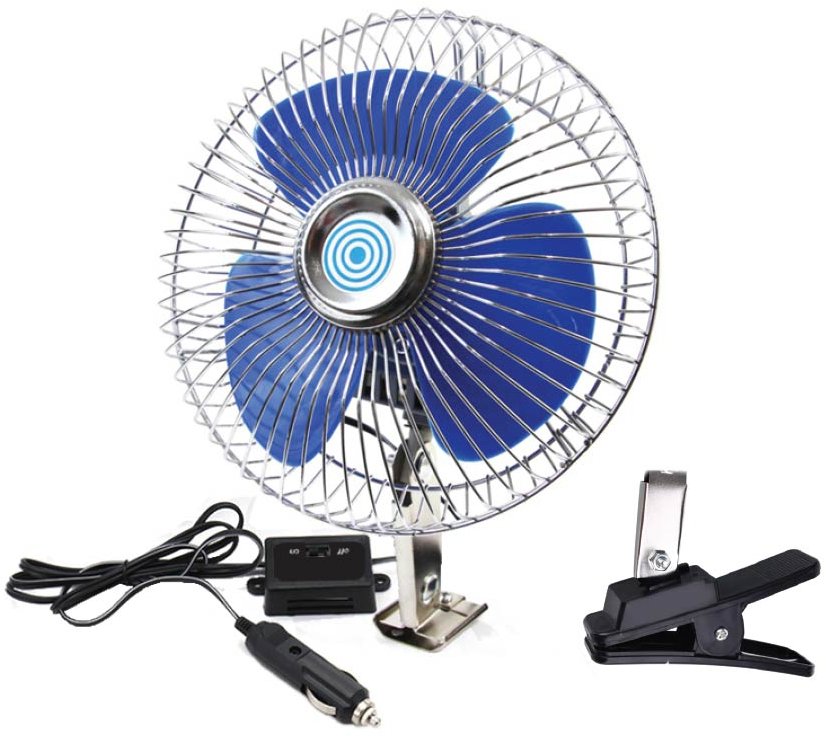 Amio Ventilátor do auta kovový 24 V 20 cm