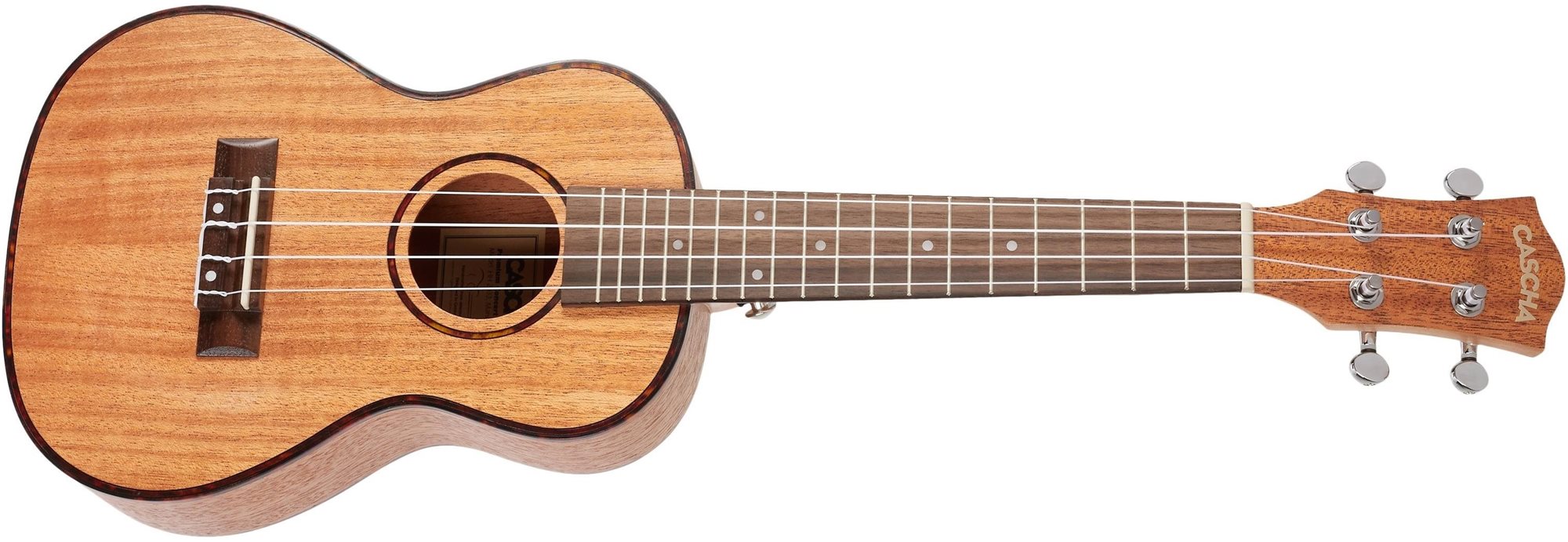 CASCHA HH 2036 CZ Concert Mahogany Ukulele Bundle