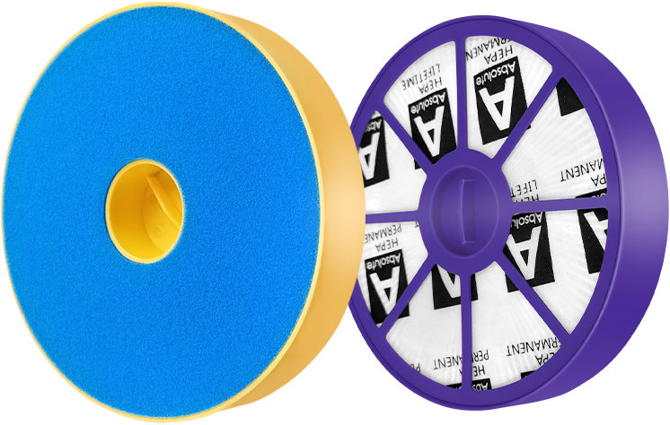 CareWave 1 × sada HEPA filtrů pro Dyson DC07 omyvatelný