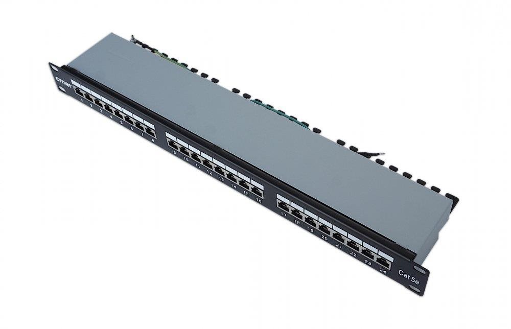 CTnet Patch panel 24 port FTP cat.6, 1U