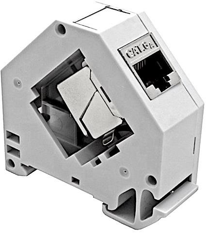 CTnet modul na DIN lištu pro jeden keystone