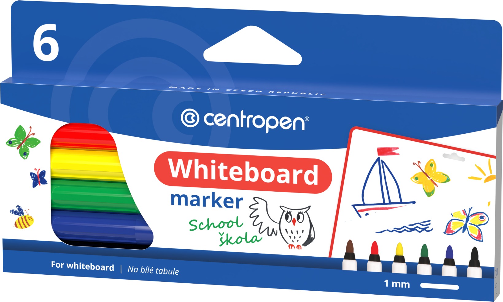 Centropen stíratelný značkovač 2507 6 ks