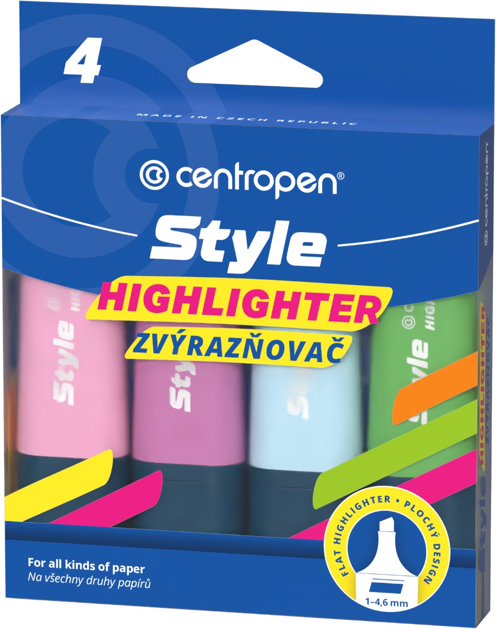 CENTROPEN 6252 STYLE SOFT - balení 4 ks