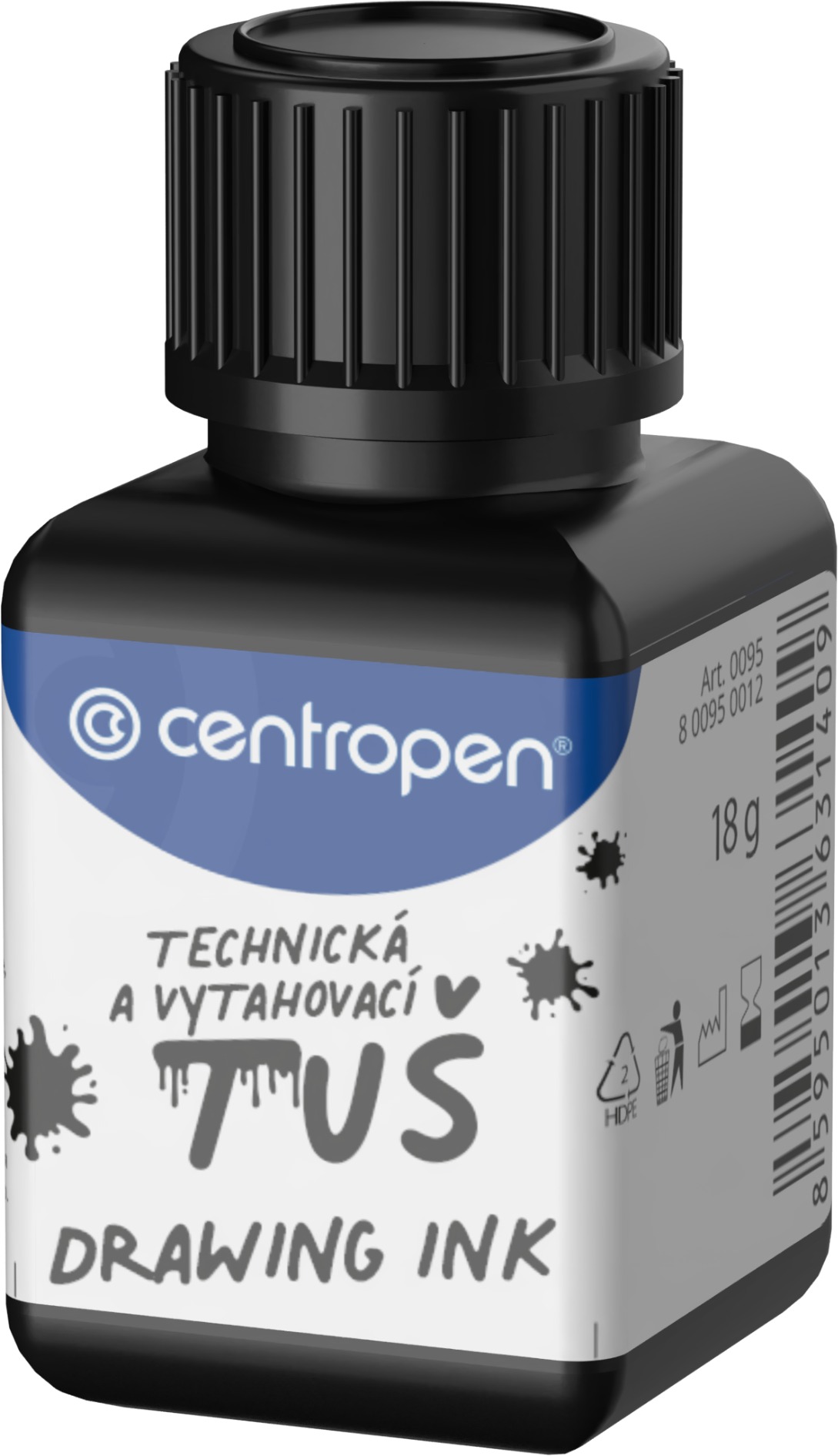 Centropen 0095 lahvička 18 g, černá