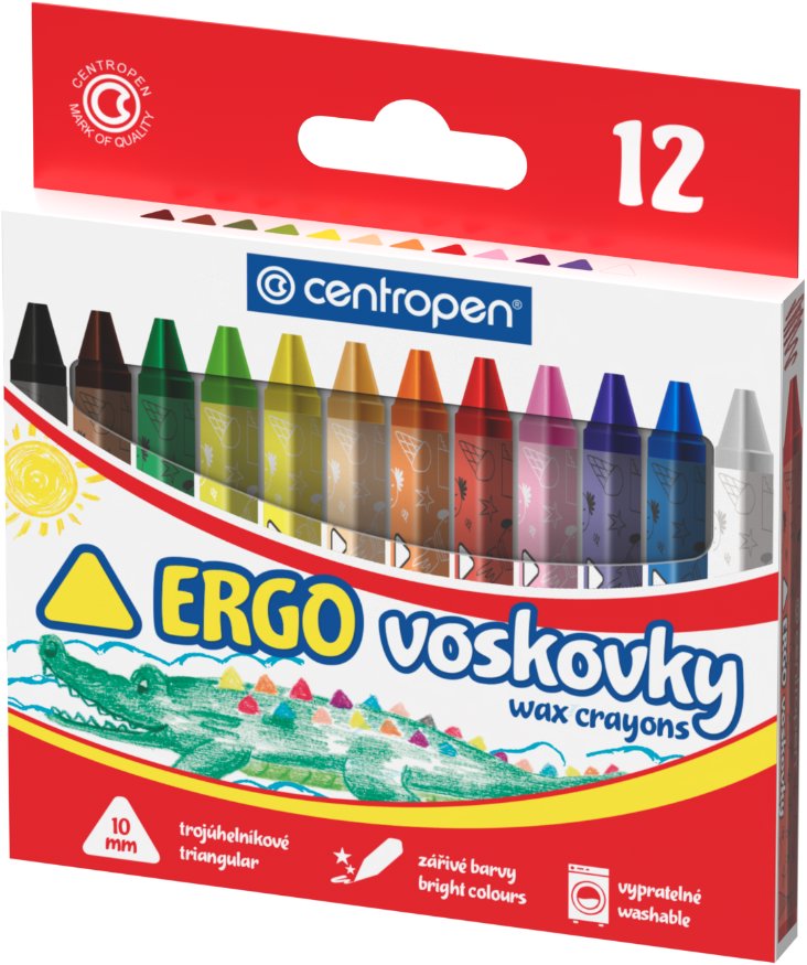 CENTROPEN 9531 trojhranné 10 mm, 12 barev