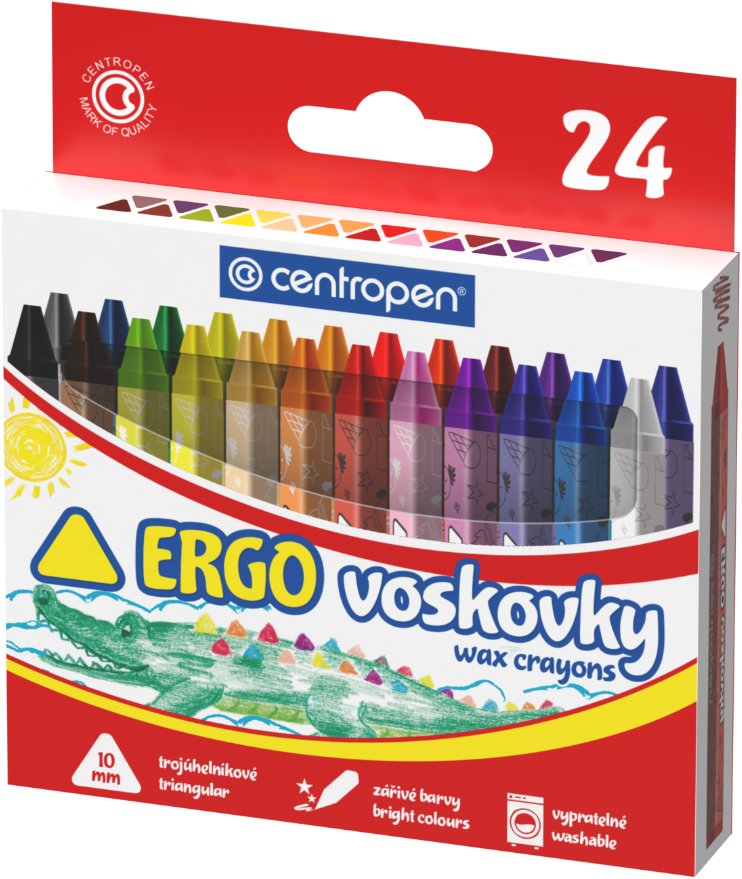 CENTROPEN 9531 trojhranné 10 mm, 24 barev