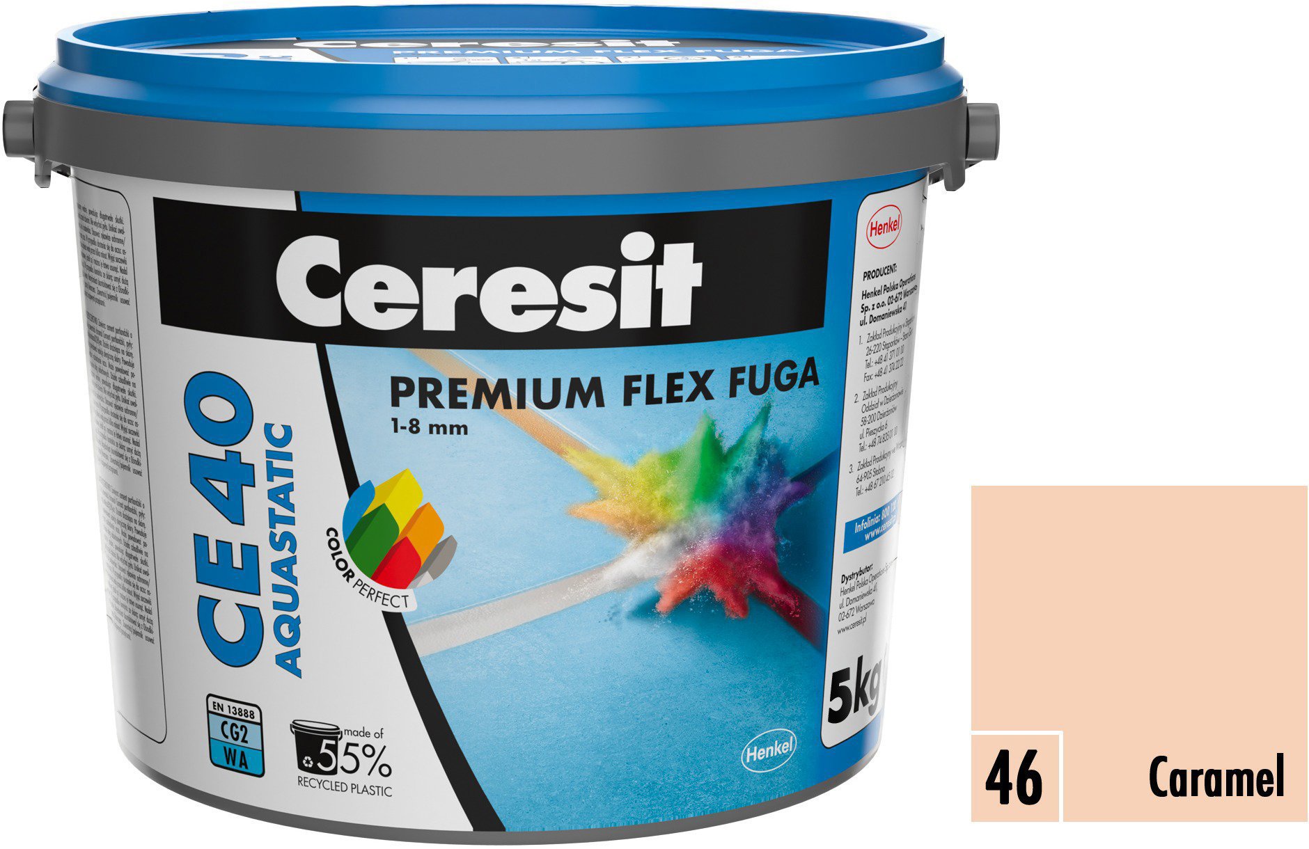 Ceresit Spárovací hmota CE 40 caramel, 5 kg