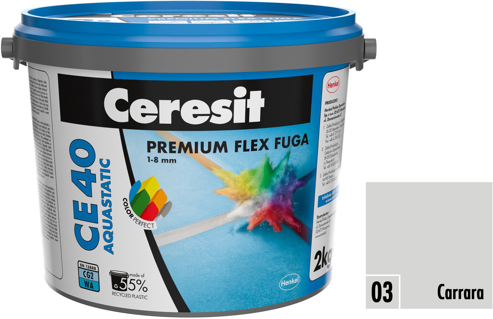 Ceresit Spárovací hmota CE 40 carrara, 2 kg