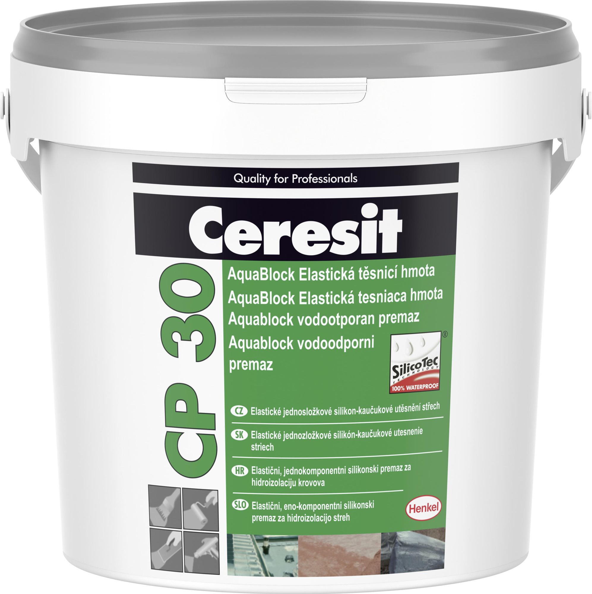 Ceresit Elastická těsnící a izolační hmota na střechu CP 30 šedá, 1 kg