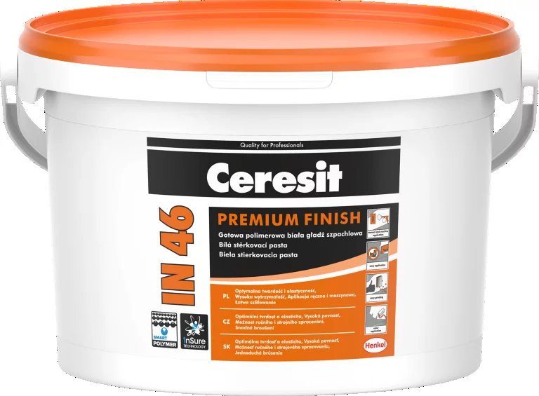 Ceresit Bílá sádrová stěrka IN 46 Premium finish, 3 kg