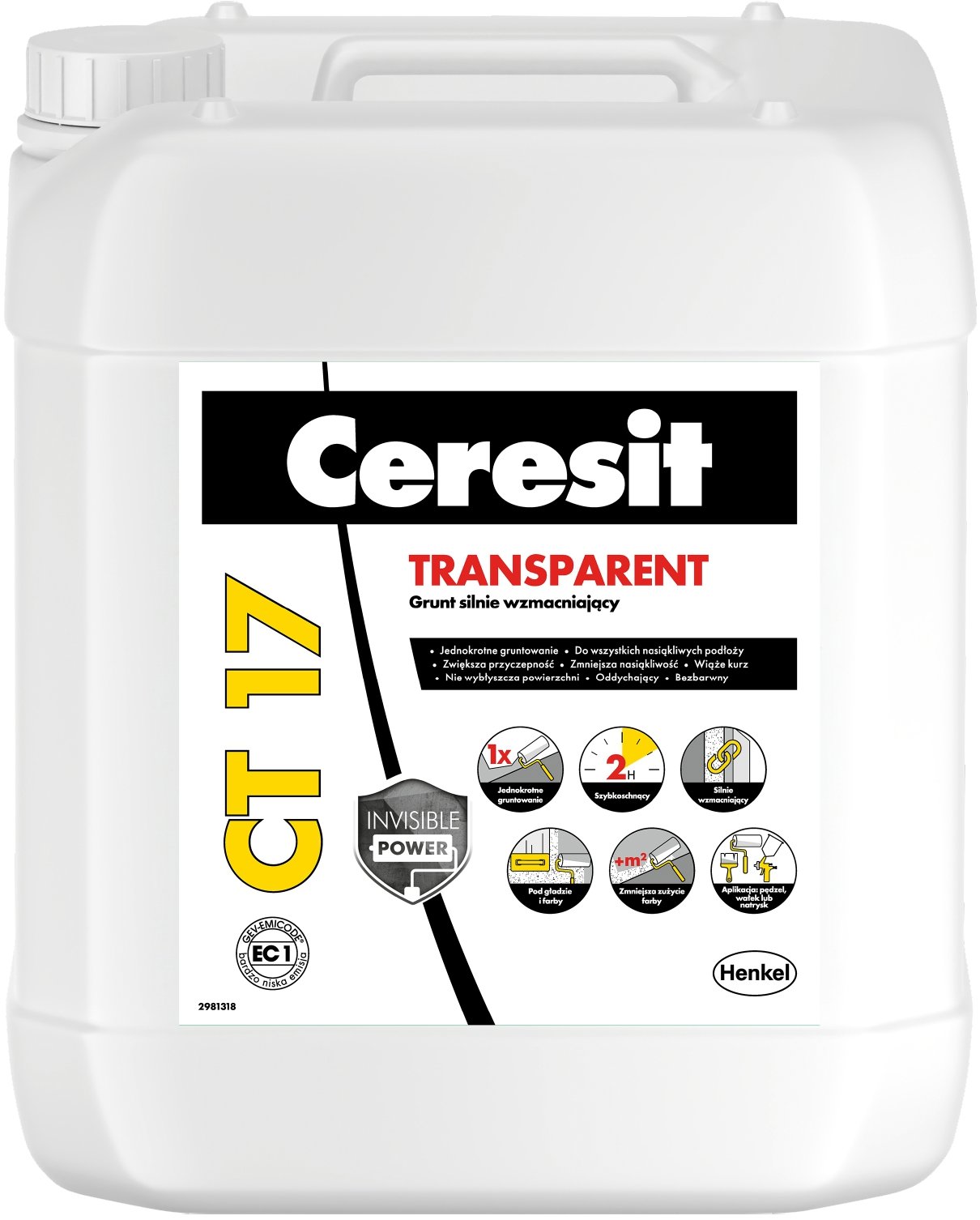 Ceresit Transparentní penetrační nátěr CT 17 Transparent, 5 l
