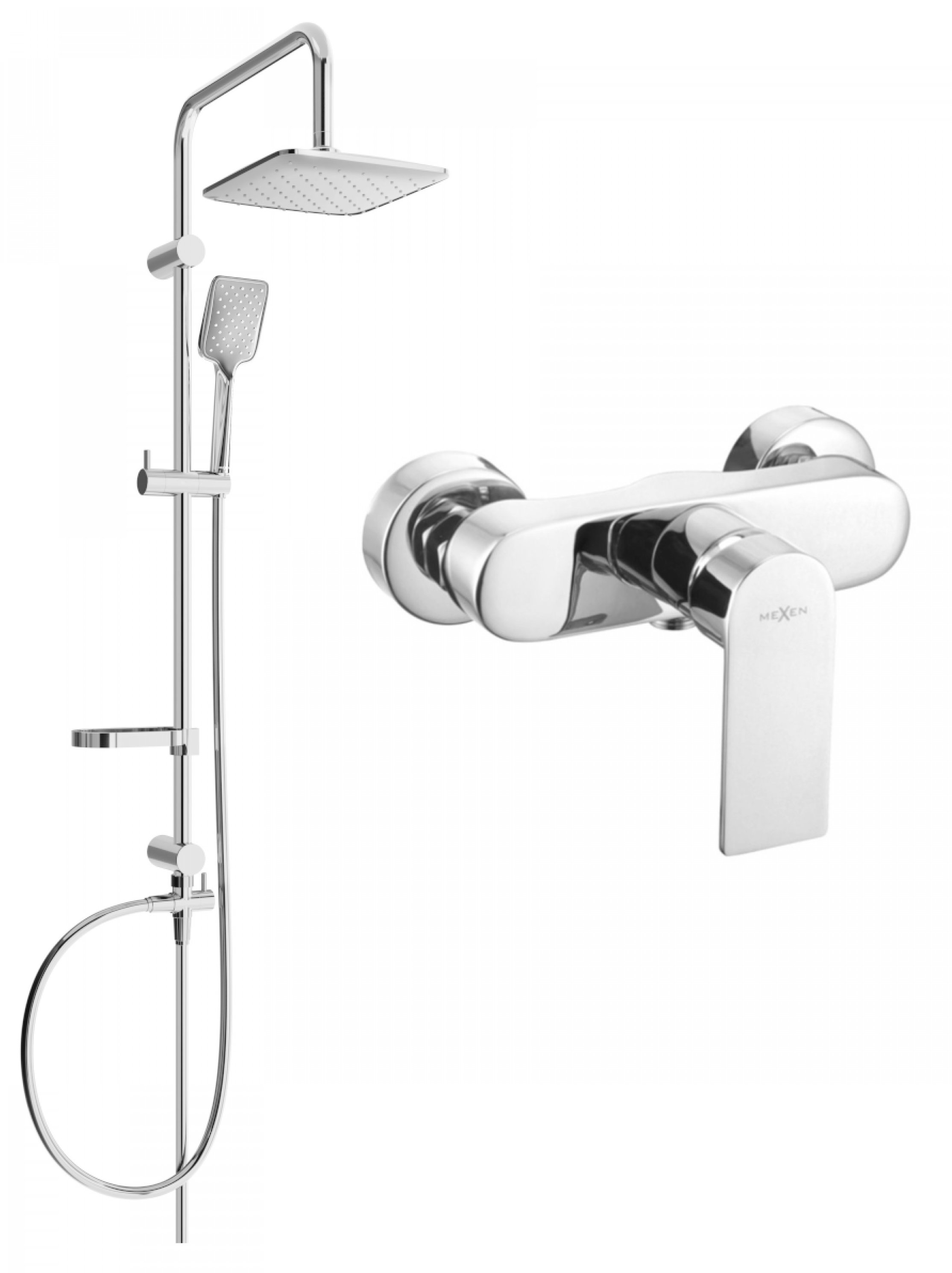 MEXEN Sven Sprchový sloup včetně sprchové baterie Royo, chrom (72240262-00)