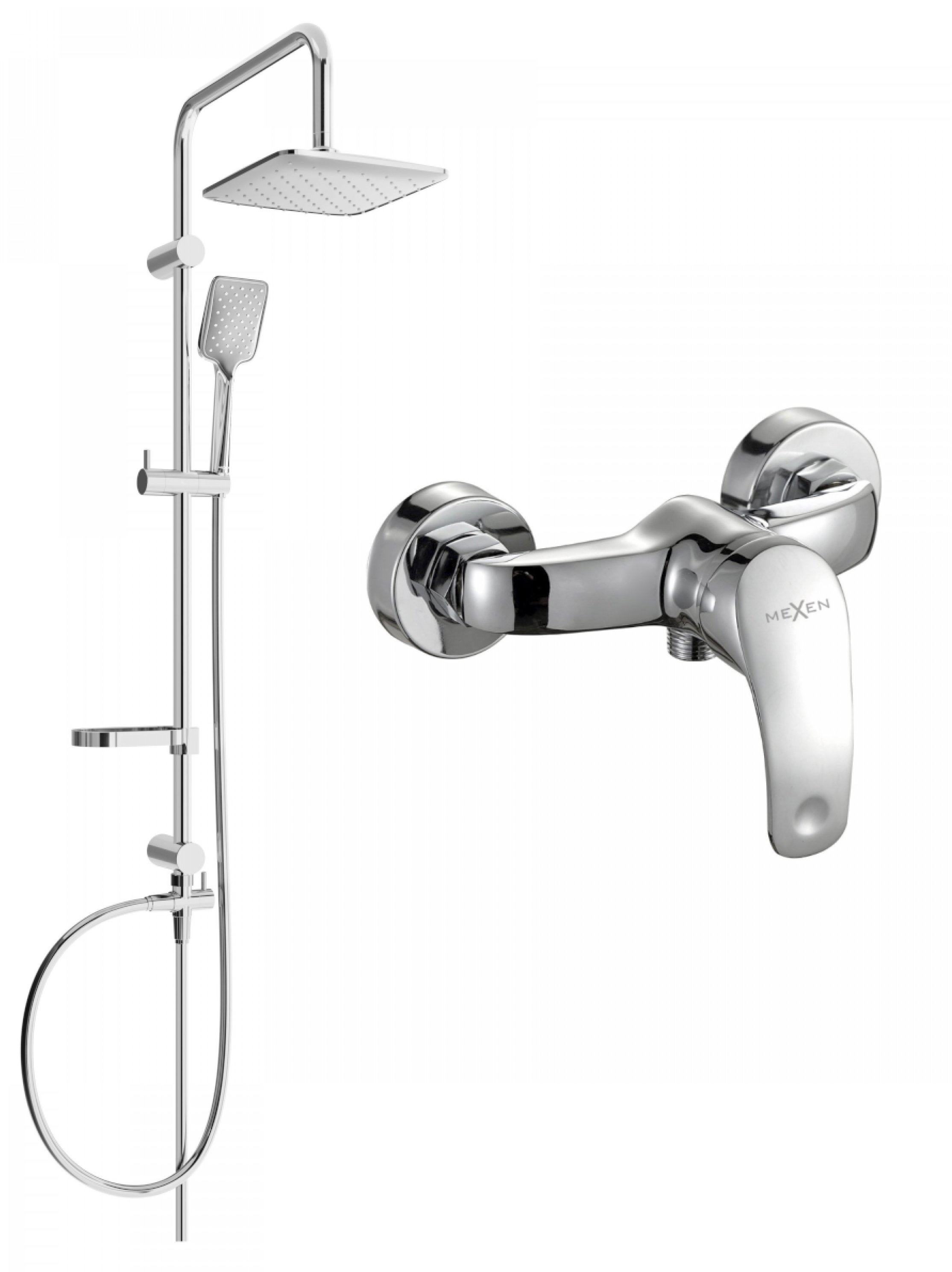 MEXEN Sven Sprchový sloup včetně sprchové baterie Fabia, chrom (746540262-00)