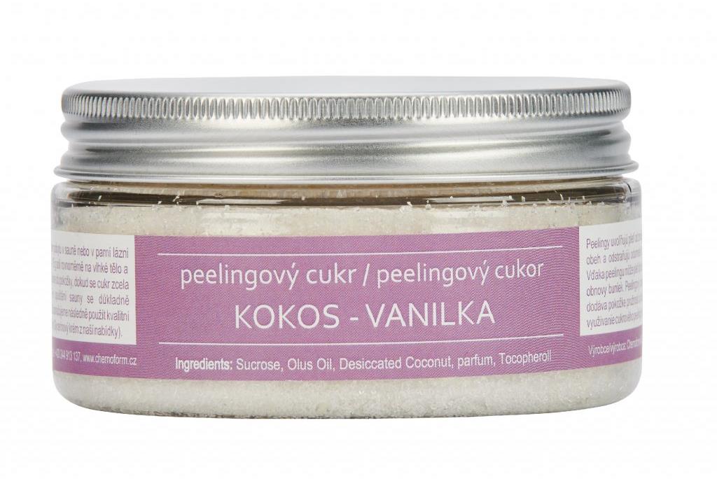 LACOFORM Esence do sauny - peelingový cukr 225 g, kokos/vanilka