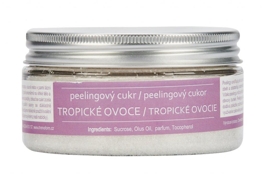 LACOFORM Esence do sauny - peelingový cukr 225 g, tropické ovoce