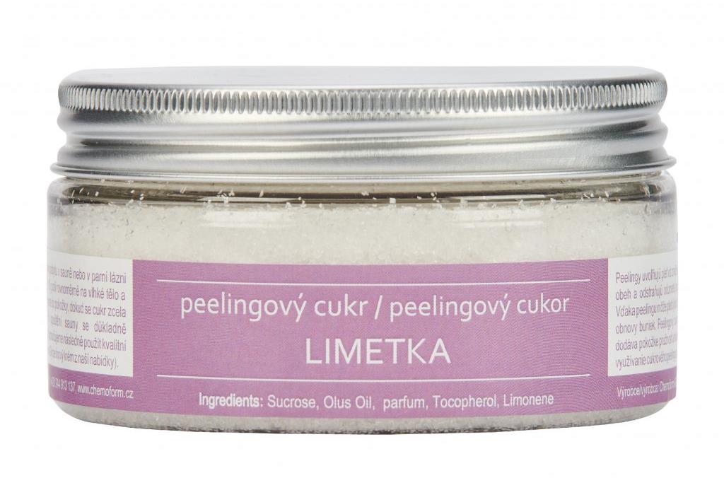 LACOFORM Esence do sauny - peelingový cukr 225 g, limetka