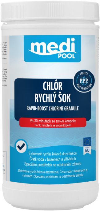 CF GROUP mediPOOL Rapid-Boost chlorový granulát 1,2 kg