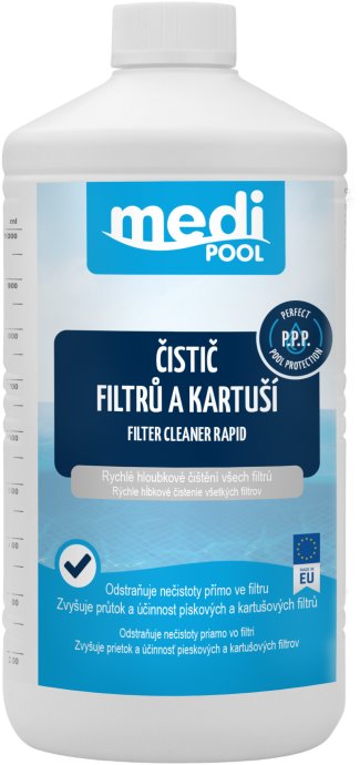CF GROUP mediPOOL Rapid - čistič filtrů a kartuší 1,0 l