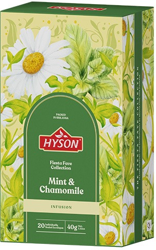 Hyson Chamomile & Mint, bylinný čaj (20 sáčků)