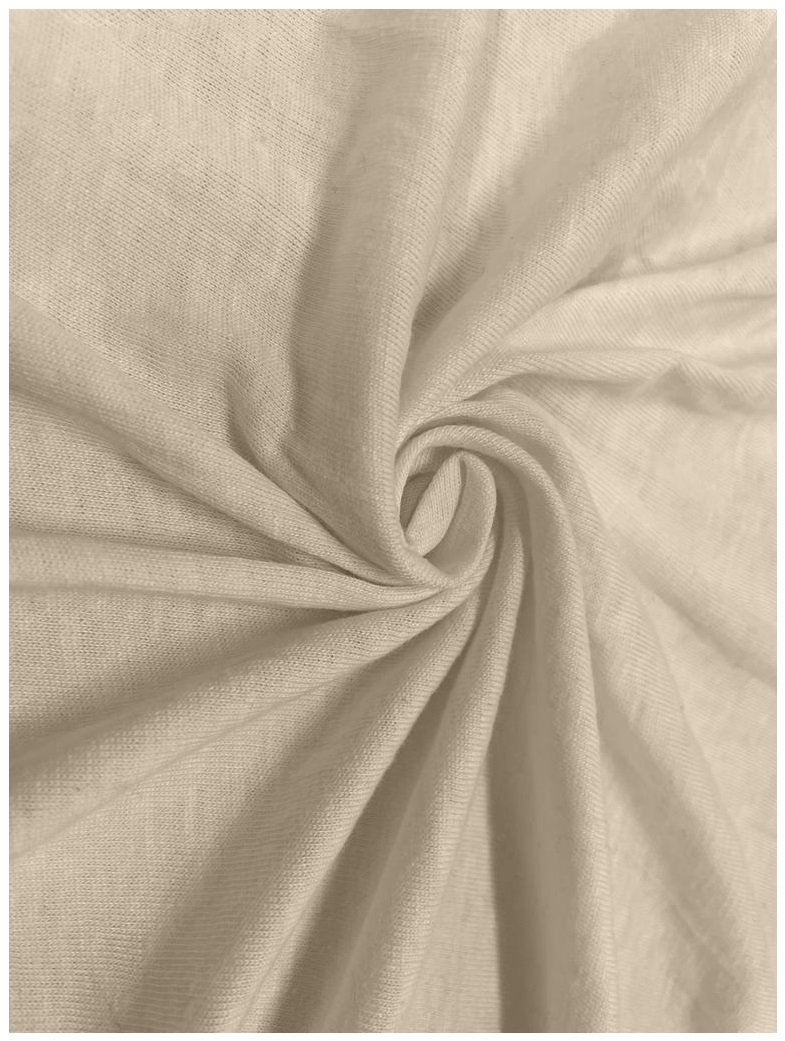 Kaptan Prostěradlo Jersey STANDARD 90 × 200 cm, krémové