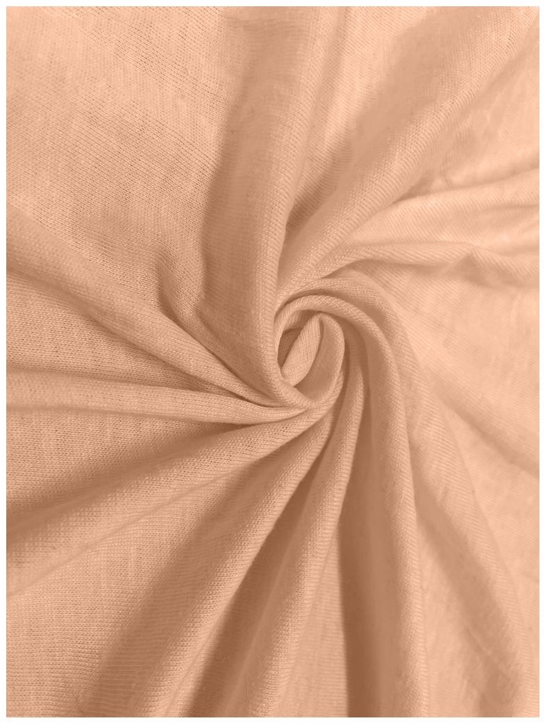 Kaptan Prostěradlo Jersey STANDARD 90 × 200 cm, meruňkové