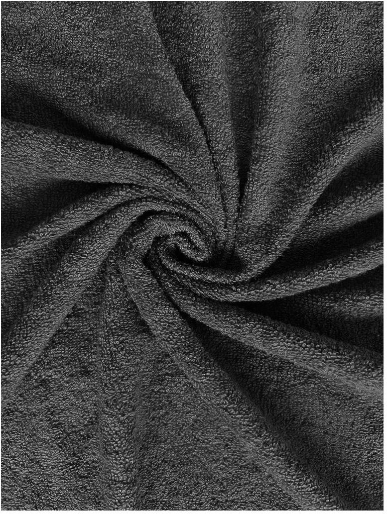 Kaptan Prostěradlo Froté TOP 180 × 200 cm, černé