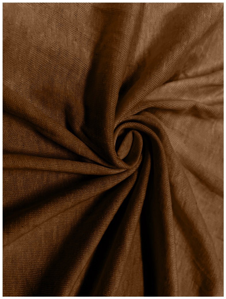 Kaptan Prostěradlo Jersey Lux, 90 × 200 cm, tmavě hnědé