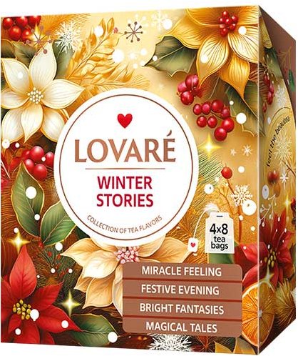 LOVARÉ Winter Stories 64 g (32 sáčků, kolekce čajů)
