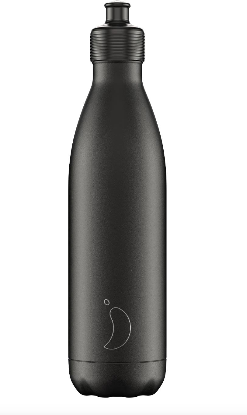 Chilly's Bottles Termoláhev černá - sportovní 750ml, edice Original