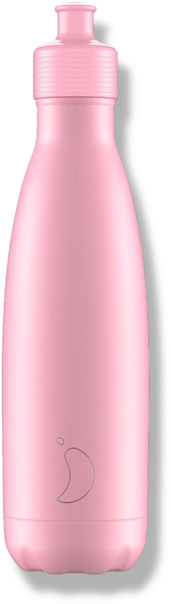 Chilly's Bottles Termoláhev pastelově růžová - sportovní 500ml, edice Original