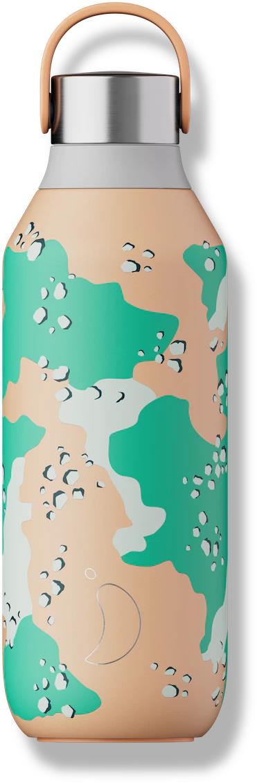 Chilly's Bottles Termoláhev Desert Camo orange 500ml, edice Studio/Series 2