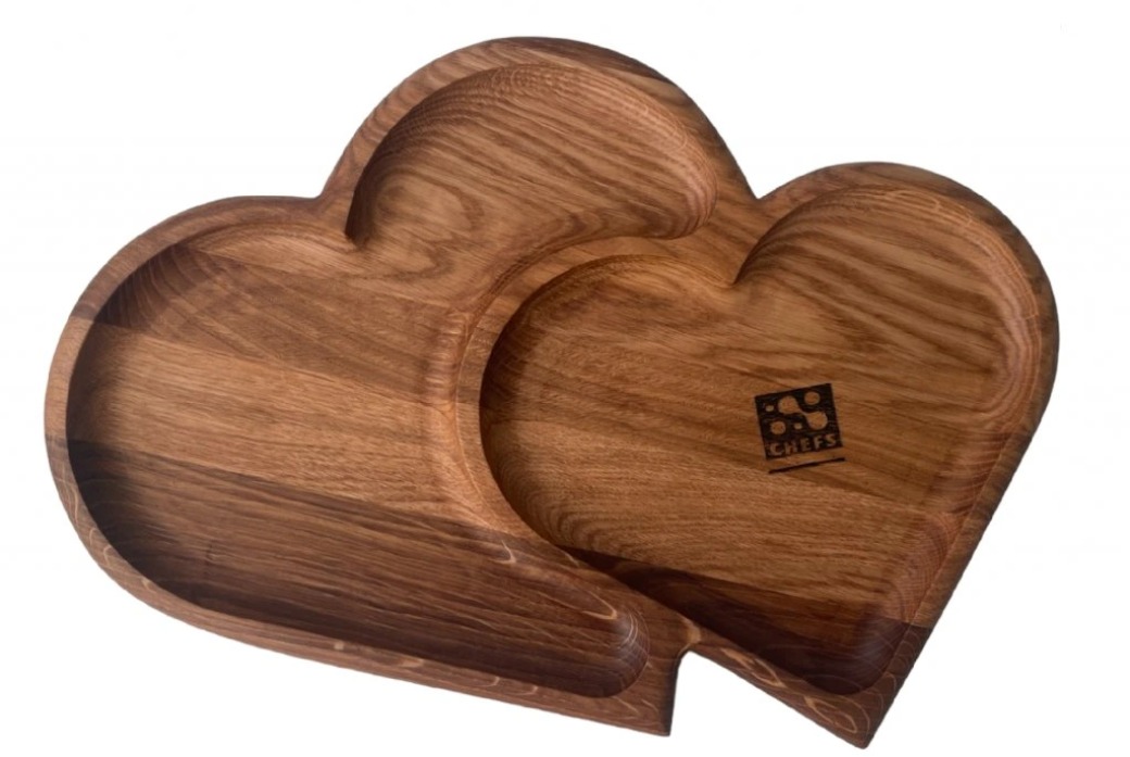 Chefs Soul PULSATE Dubový servírovací tác 37 × 27 cm