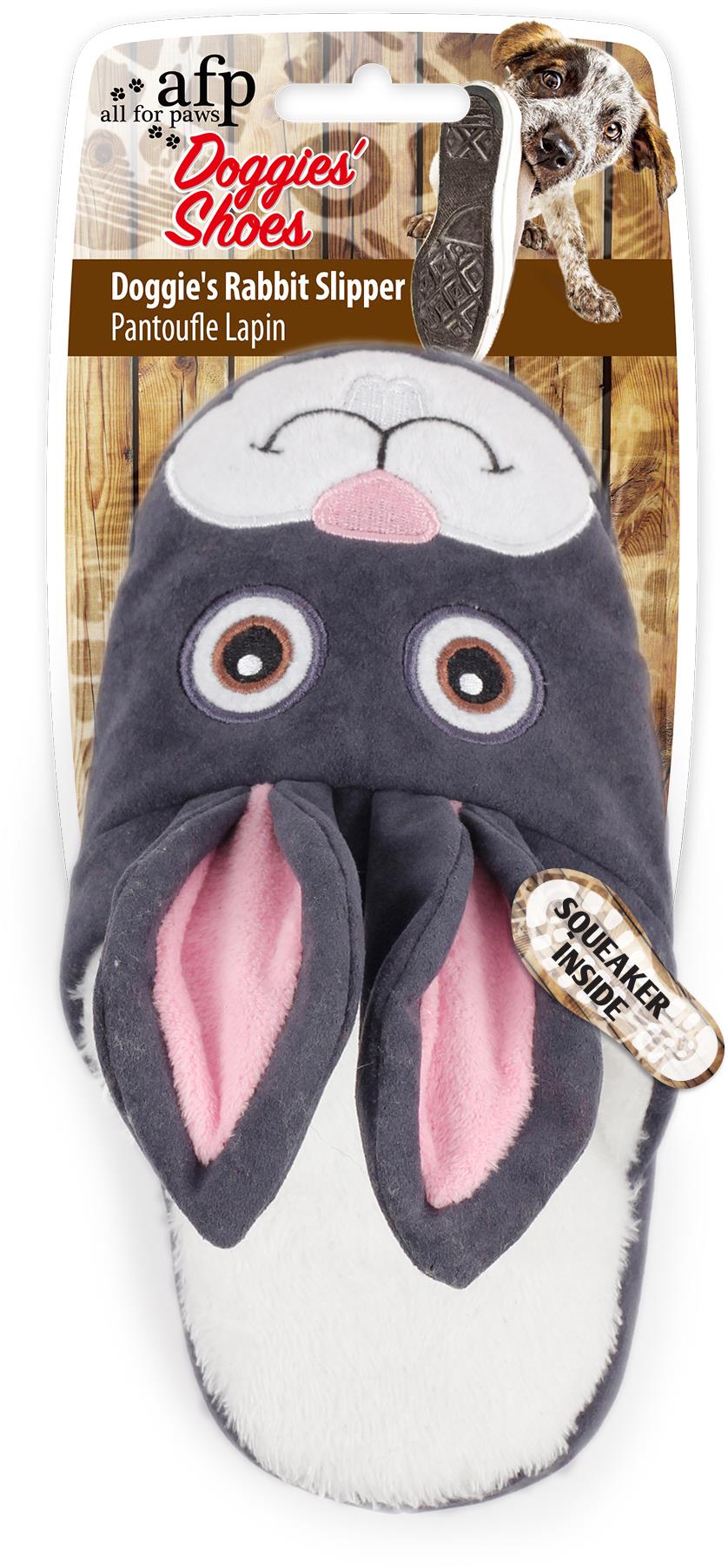 AFP Doggies Shoes Plyšový pantofel – králík