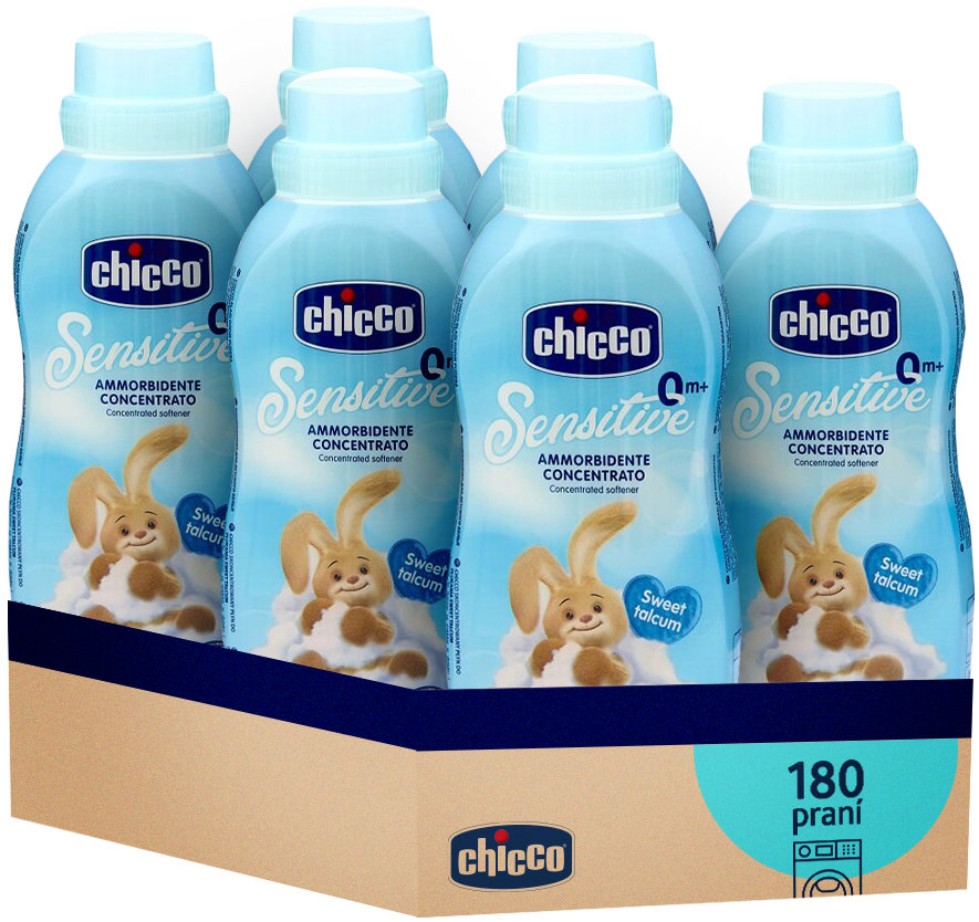 CHICCO Sensitive Concentrato Sladký Pudr 6 × 750 ml