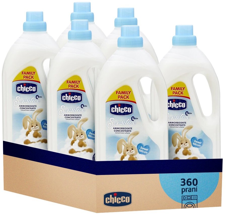 CHICCO Sensitive Concentrato Sladký Pudr 6 × 1,5 l