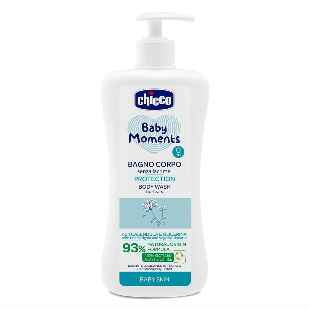 CHICCO Šampon na tělo s dávkovačem Baby Moments Protection 500 ml